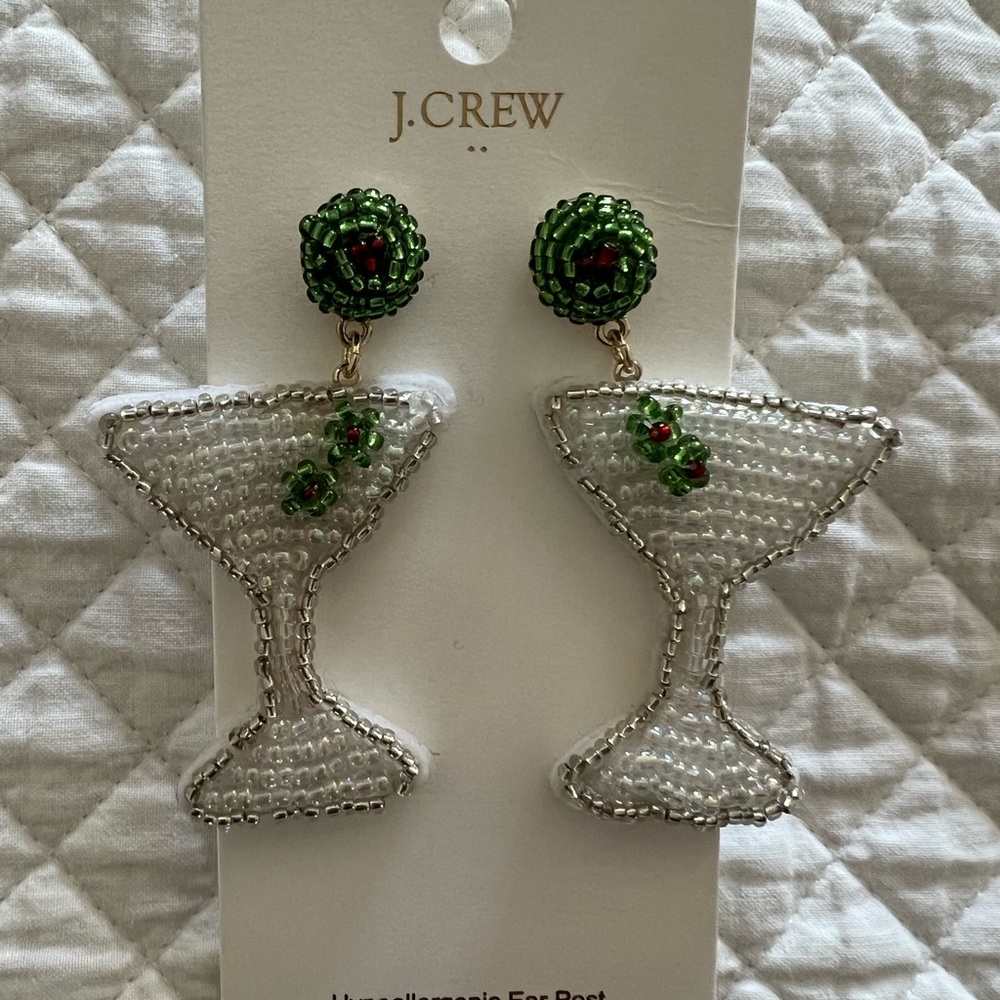 J Crew Factory Martini earrings